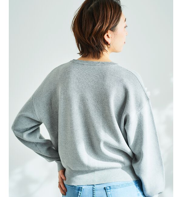 le.coeur blanc「《手洗い可能》TORRAZZO DONNA別注フラワーモチーフニット」|ニット・セーター|