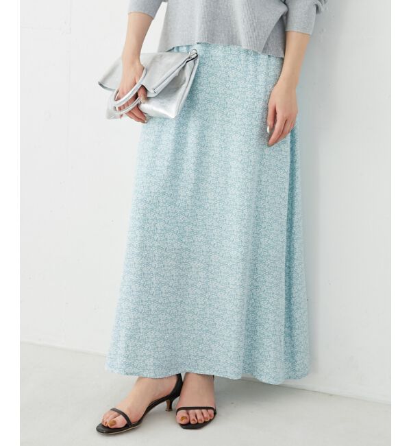 le.coeur blanc「ミニフラワープリントギャザースカート」|スカート|