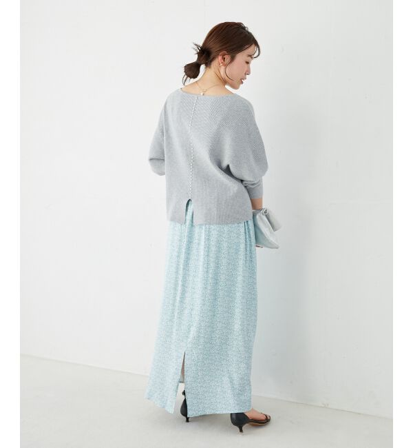 le.coeur blanc「ミニフラワープリントギャザースカート」|スカート|