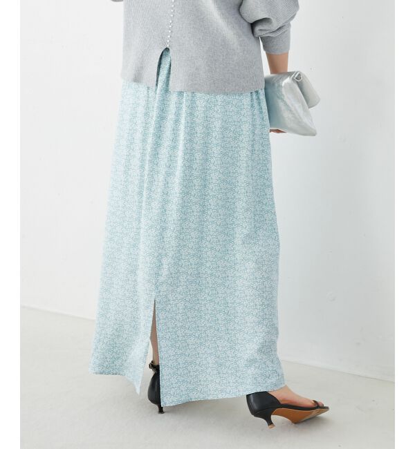 le.coeur blanc「ミニフラワープリントギャザースカート」|スカート|