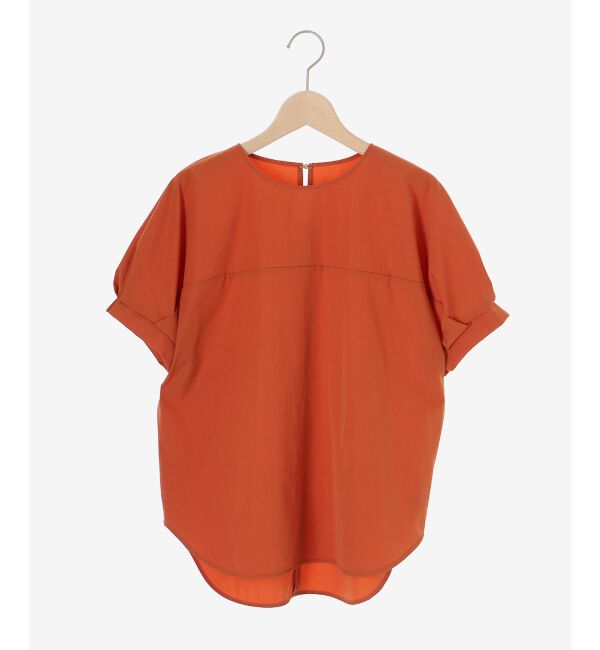  「《接触冷感》ナイロンストレッチスリーブタックブラウス」|シャツ・ブラウス|