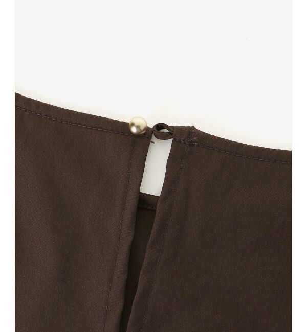  「ナイロンストレッチフレンチタックスリーブブラウス」|シャツ・ブラウス|