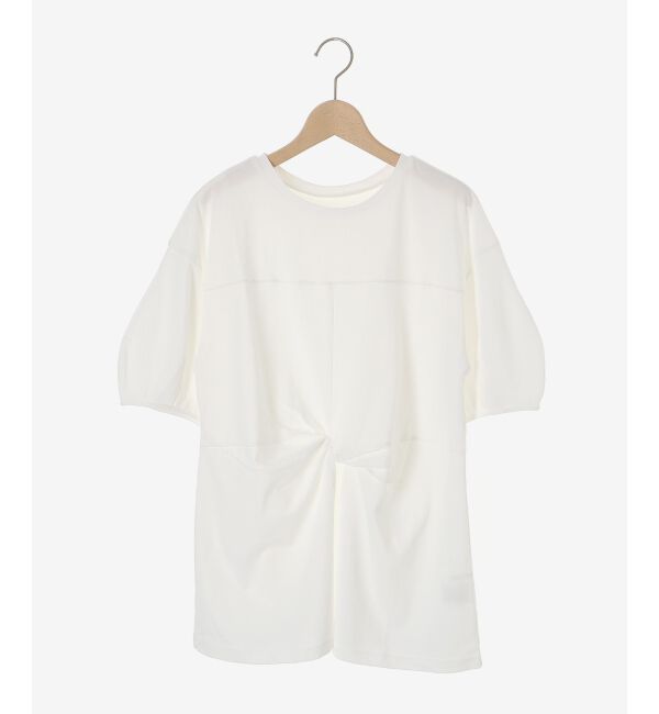  「《手洗い可能》フロントツイストTシャツ」|Tシャツ・カットソー|