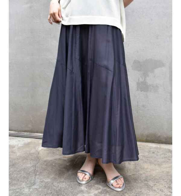  「《手洗い可能》シルキーローンギャザースカート」|スカート|