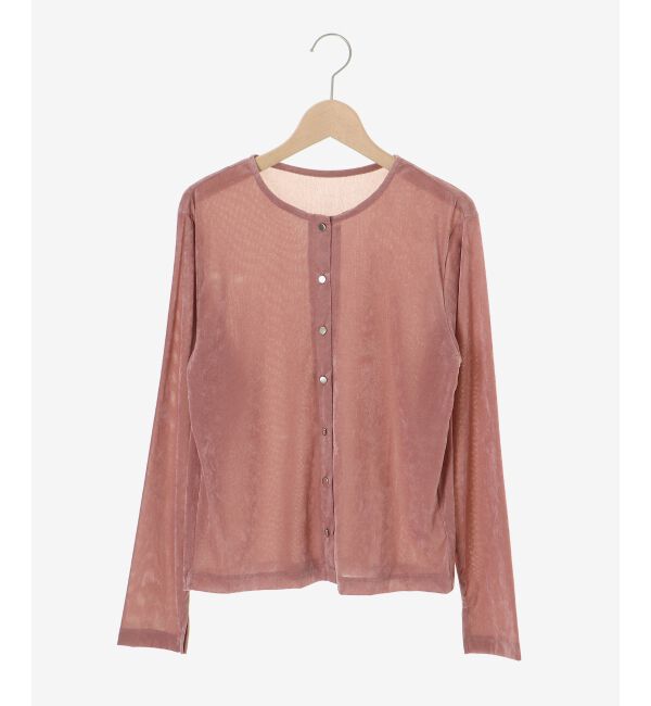  「シアーベロアカーデ」|カーディガン|