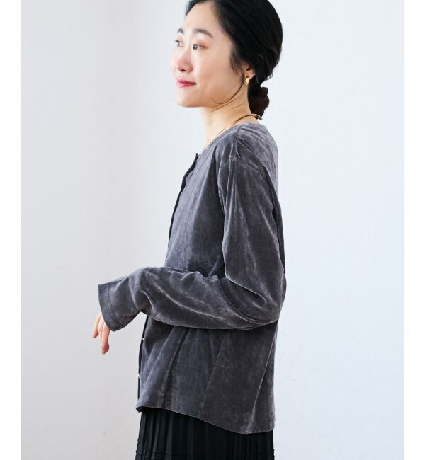  「シアーベロアカーデ」|カーディガン|