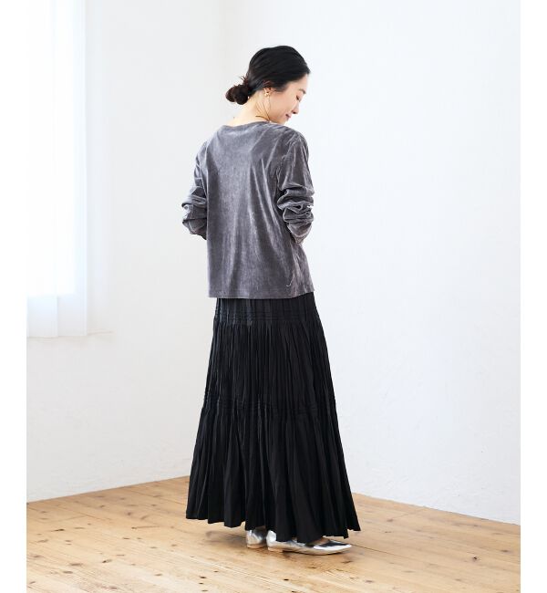  「シアーベロアカーデ」|カーディガン|