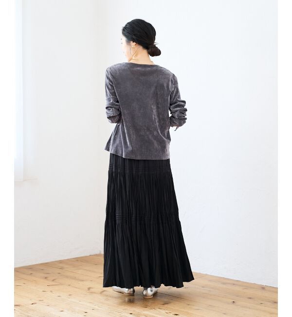  「シアーベロアカーデ」|カーディガン|