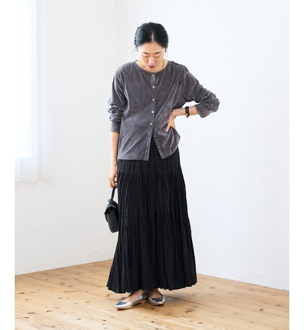  「シアーベロアカーデ」|カーディガン|