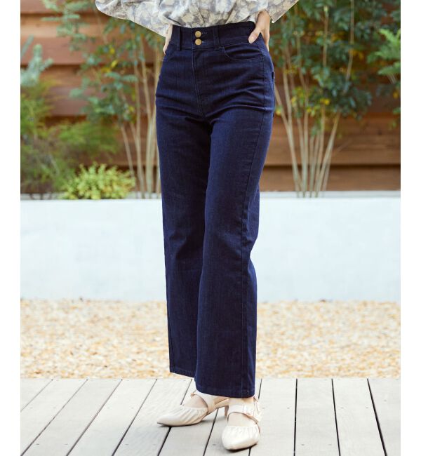 MAJESTICLEGON「美脚フレアデニムパンツ」|デニム|