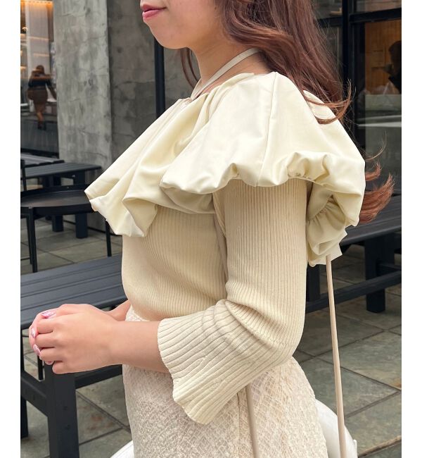 MAJESTICLEGON「バルーンカラーニット」|ニット・セーター|