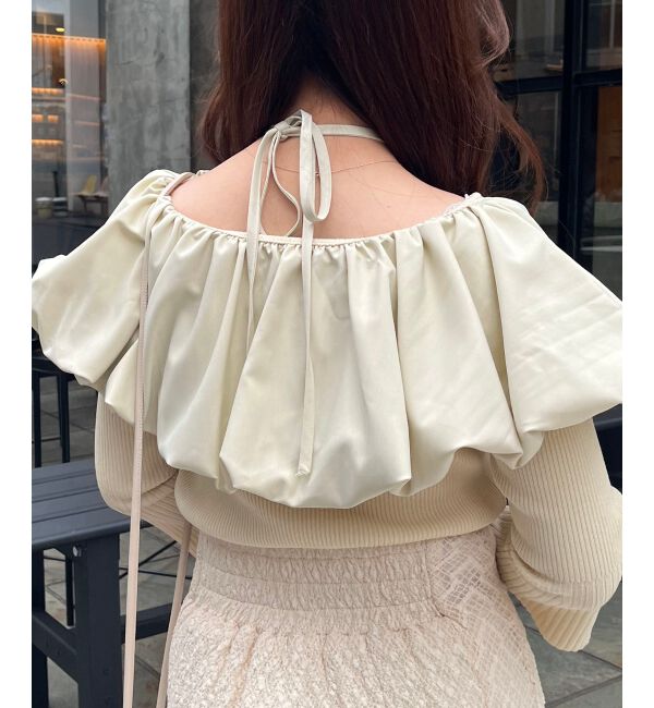 MAJESTICLEGON「バルーンカラーニット」|ニット・セーター|