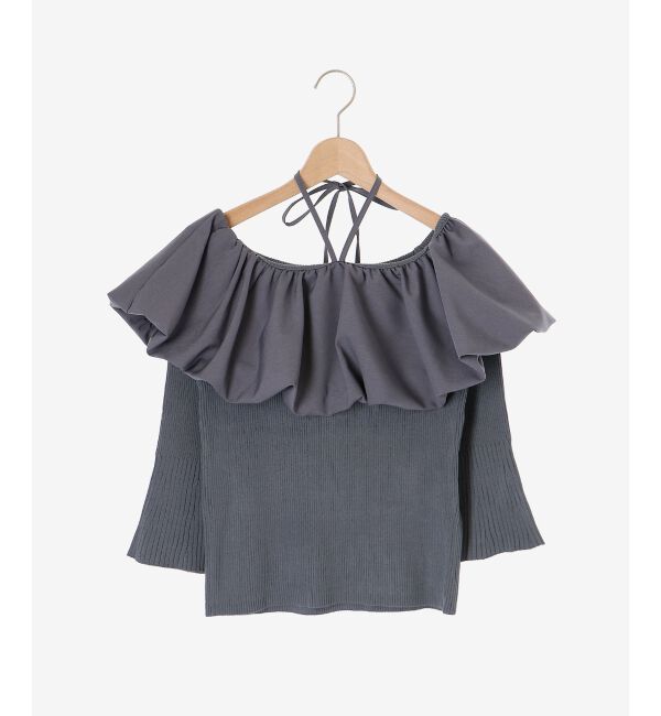 MAJESTICLEGON「バルーンカラーニット」|ニット・セーター|