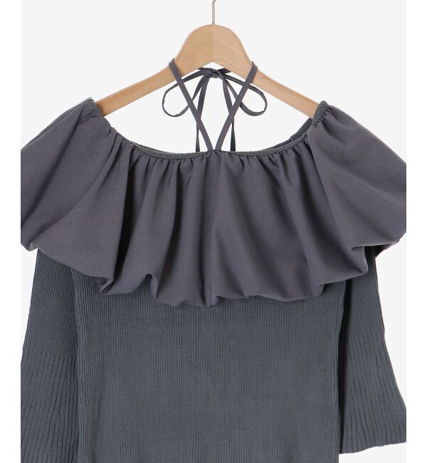 MAJESTICLEGON「バルーンカラーニット」|ニット・セーター|