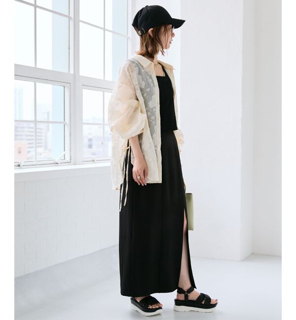MAJESTICLEGON「ウエストフィットスリットスカート」|スカート|