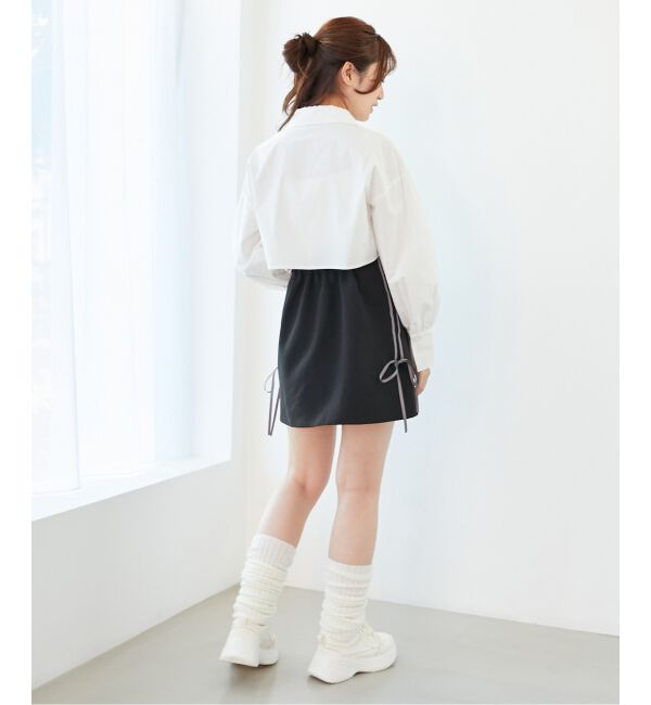 MAJESTICLEGON「ラインリボンミニスカート」|スカート|