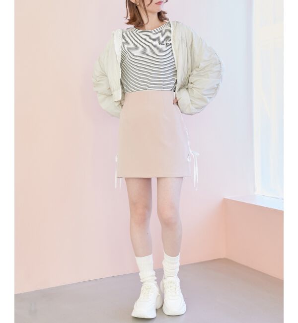 MAJESTICLEGON「ラインリボンミニスカート」|スカート|