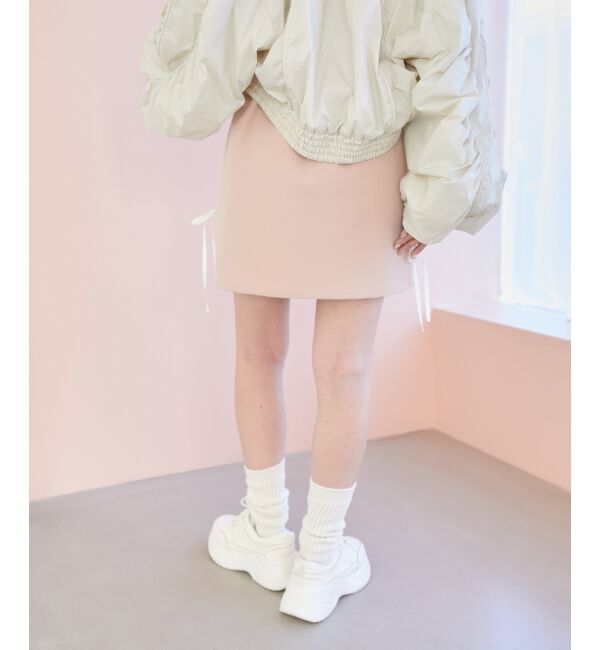 MAJESTICLEGON「ラインリボンミニスカート」|スカート|