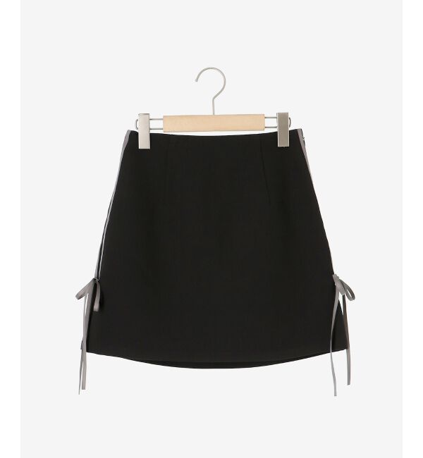MAJESTICLEGON「ラインリボンミニスカート」|スカート|