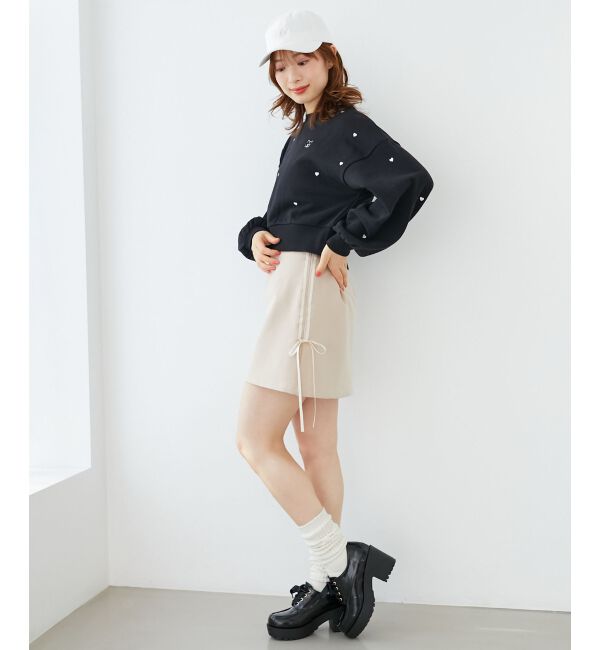 MAJESTICLEGON「ラインリボンミニスカート」|スカート|