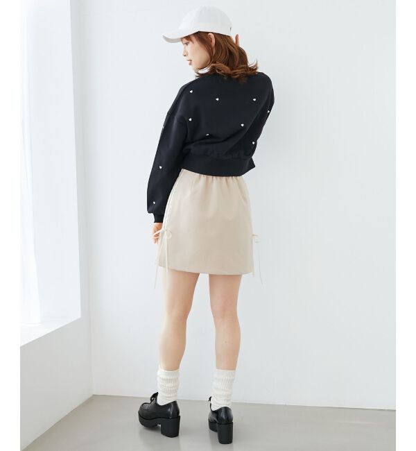 MAJESTICLEGON「ラインリボンミニスカート」|スカート|