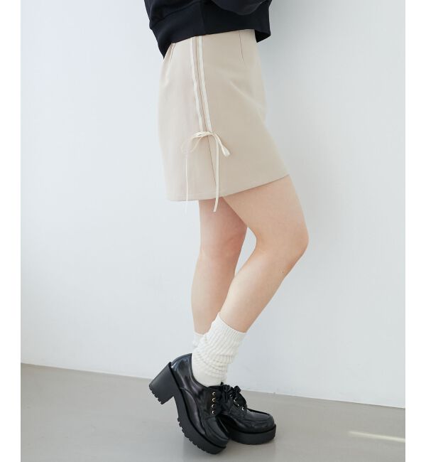 MAJESTICLEGON「ラインリボンミニスカート」|スカート|