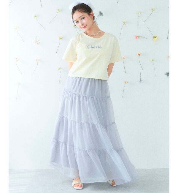 MAJESTICLEGON「クリアビジューヒールリボンサンダル」|サンダル|