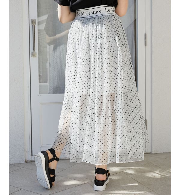 MAJESTICLEGON「ウエストロゴチュールスカート」|スカート|