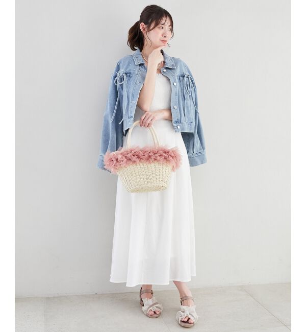  「フリルチュールかごバッグ」|かごバッグ|