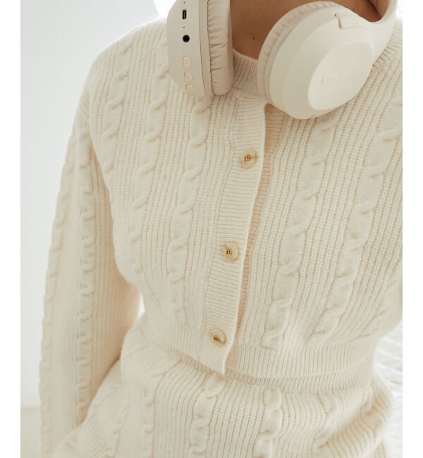 MAJESTICLEGON「ケーブルショートカーデセットワンピ」|ワンピース|