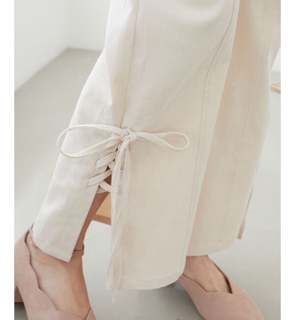 MAJESTICLEGON「サイドレースアップ美脚デニム」|デニム|