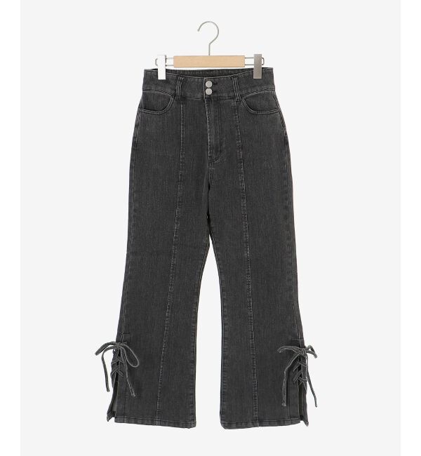 MAJESTICLEGON「サイドレースアップ美脚デニム」|デニム|