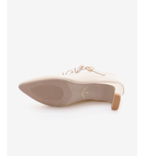 MAJESTICLEGON「ダブルリボンギャザーパンプス」|パンプス|