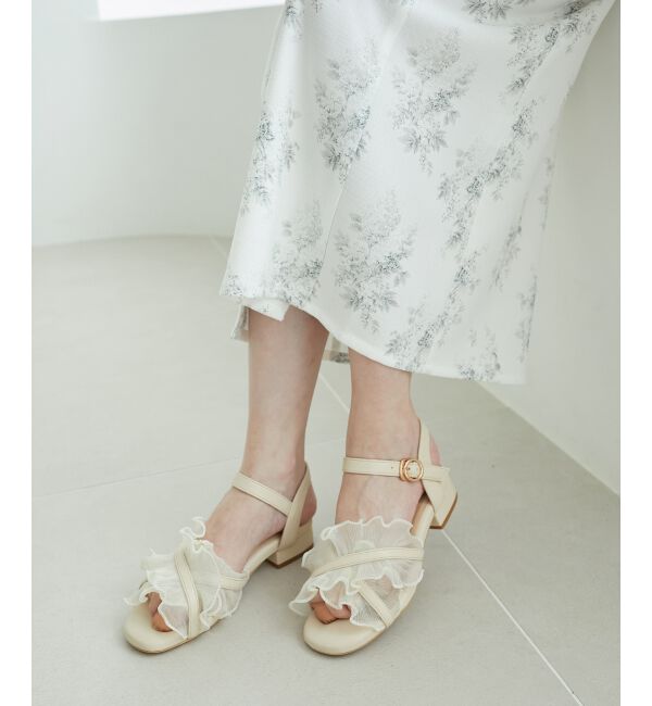  「シアーフリルサンダル」|サンダル|