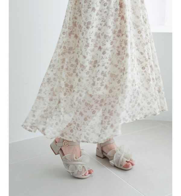  「シアーフリルサンダル」|サンダル|