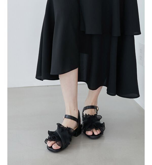  「シアーフリルサンダル」|サンダル|