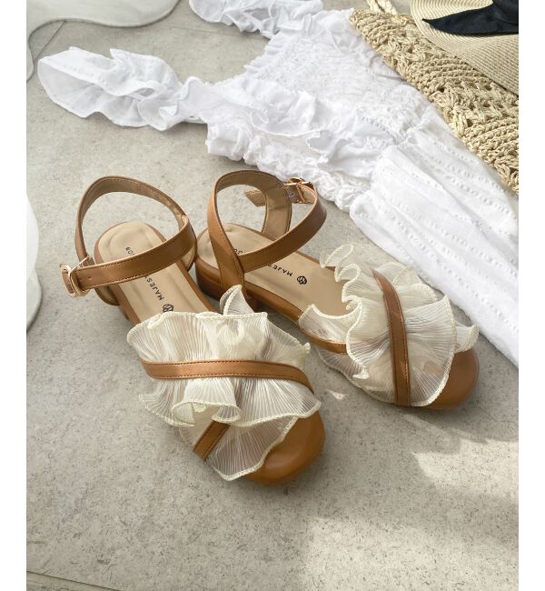  「シアーフリルサンダル」|サンダル|