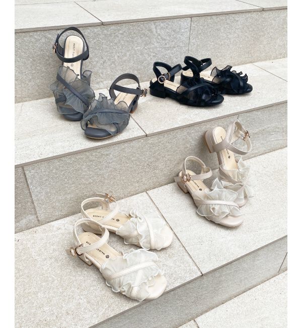  「シアーフリルサンダル」|サンダル|