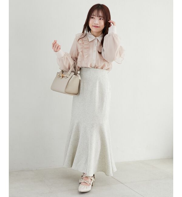 MAJESTICLEGON「ツイードマーメイドロングスカート」|スカート|