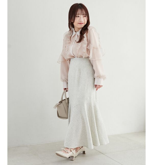 MAJESTICLEGON「ツイードマーメイドロングスカート」|スカート|