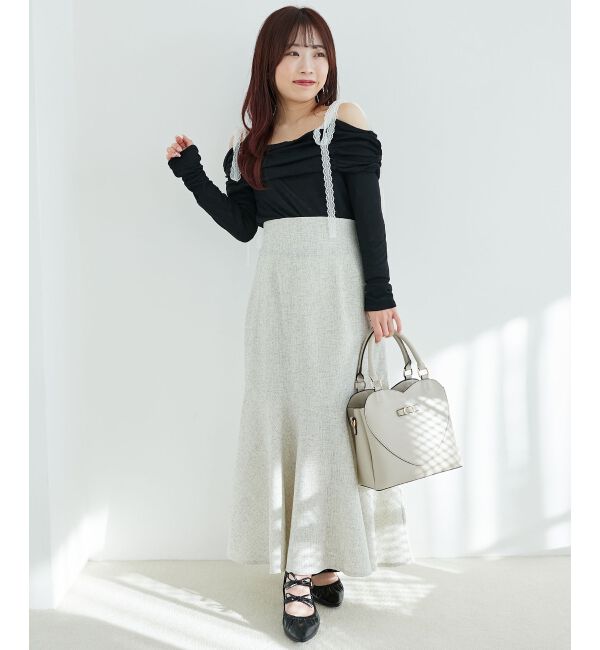 MAJESTICLEGON「ツイードマーメイドロングスカート」|スカート|