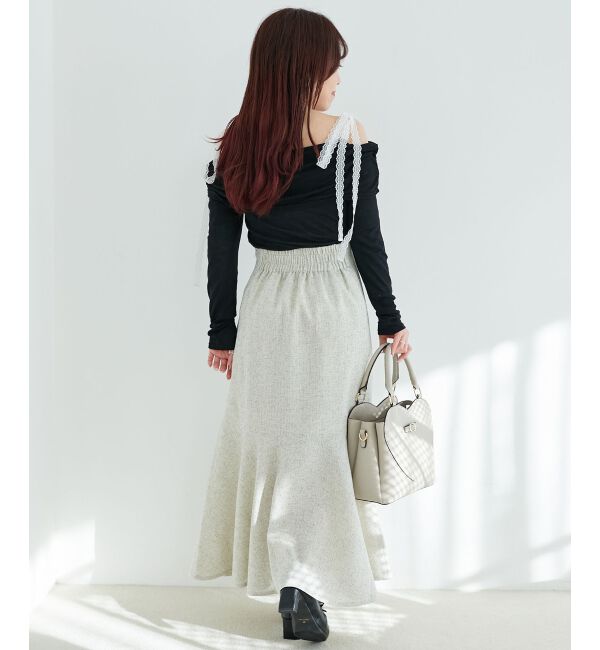 MAJESTICLEGON「ツイードマーメイドロングスカート」|スカート|