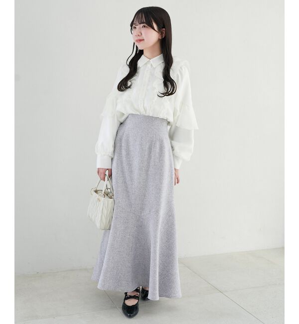 MAJESTICLEGON「ツイードマーメイドロングスカート」|スカート|