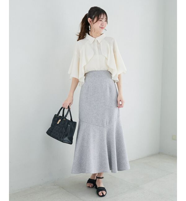 MAJESTICLEGON「ツイードマーメイドロングスカート」|スカート|