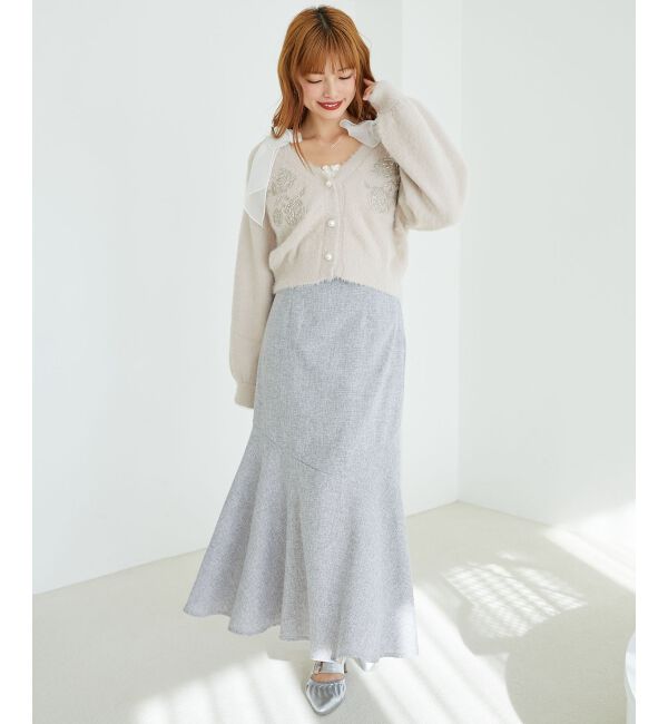 MAJESTICLEGON「ツイードマーメイドロングスカート」|スカート|