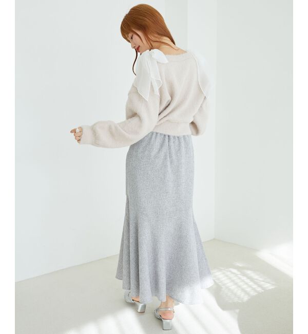 MAJESTICLEGON「ツイードマーメイドロングスカート」|スカート|