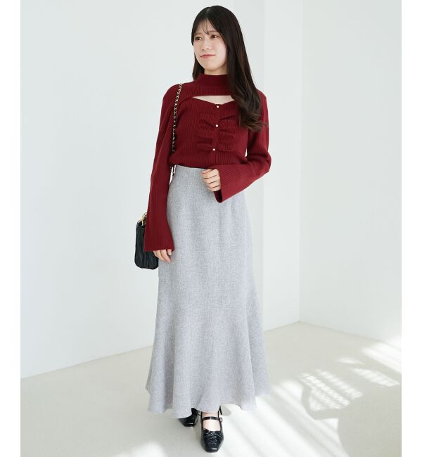 MAJESTICLEGON「ツイードマーメイドロングスカート」|スカート|