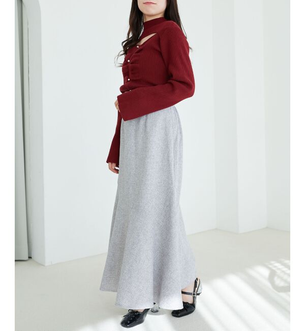 MAJESTICLEGON「ツイードマーメイドロングスカート」|スカート|