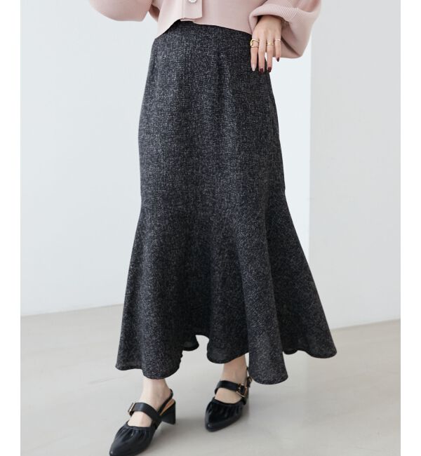 MAJESTICLEGON「ツイードマーメイドロングスカート」|スカート|