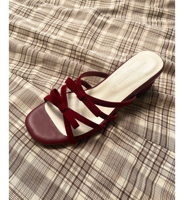  「◇ダブルリボンサンダル」|サンダル|